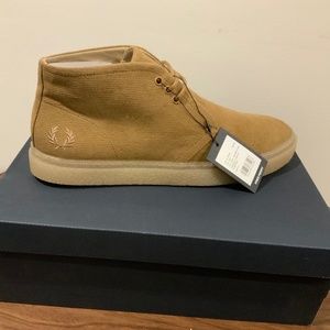 Fred Perry Hawley corduroy chukka sneakers UK 11/US 12 BNWT